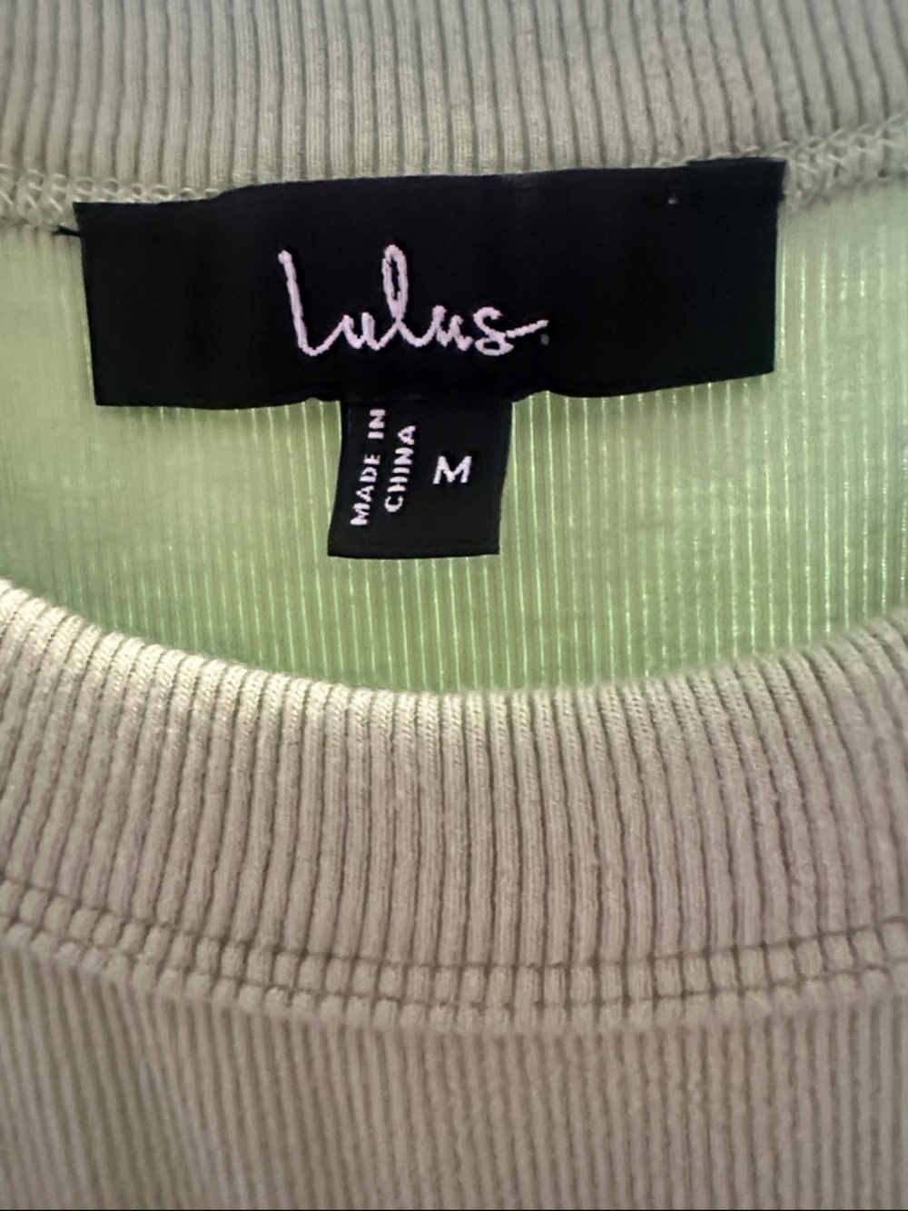 Lulus Daily Direction Light Green Ribbed Tank Top - Size M - Picture 7 of 9